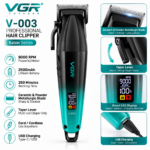 ⁦ماكينة قص وتدريج الشعر الاحترافية VGR V-003 – 9000 RPM وبطارية 2500mAh⁩ - الصورة ⁦7⁩
